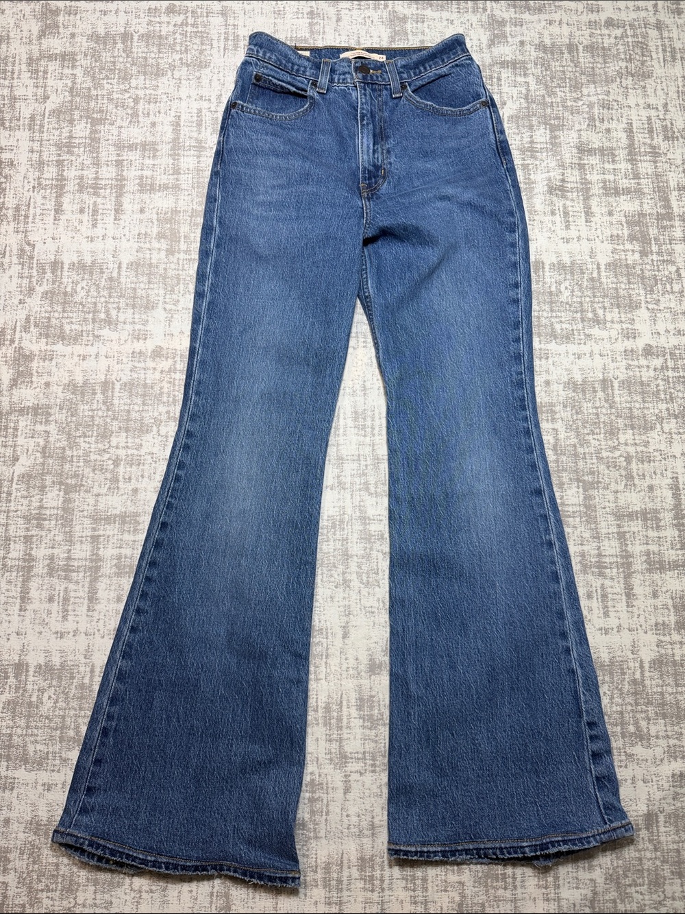 Levi's Medium Blue Flare Jeans - Women's Wide Leg Size 24